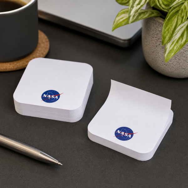 Bloc de Notas NASA Estilo Post-It 50 Hojas 70x70 mm – Notas Adhesivas para Oficina, Estudio y Hogar