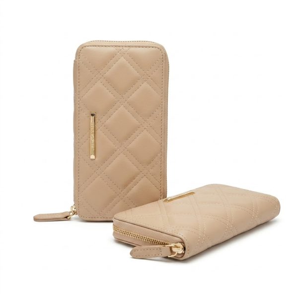 Cartera clásica beige