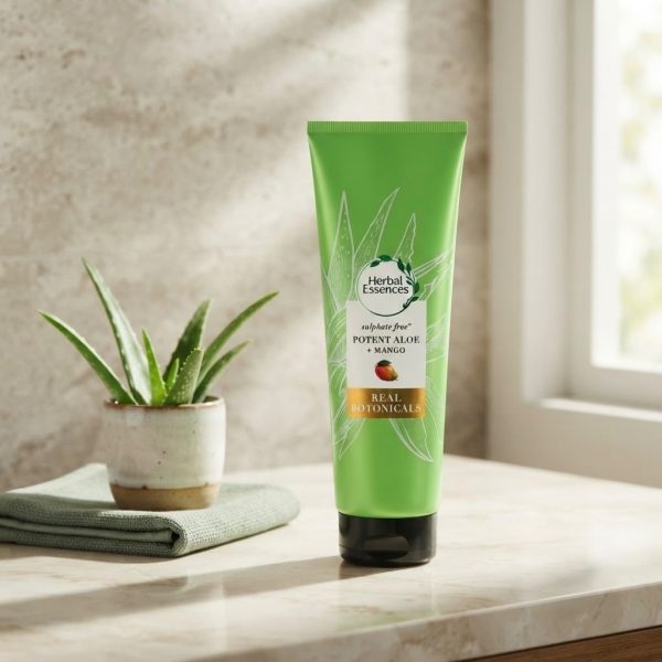 Acondicionador Herbal Essences Aloe y Mango 275 ml – Cabello Suave, Hidratado y Brillante