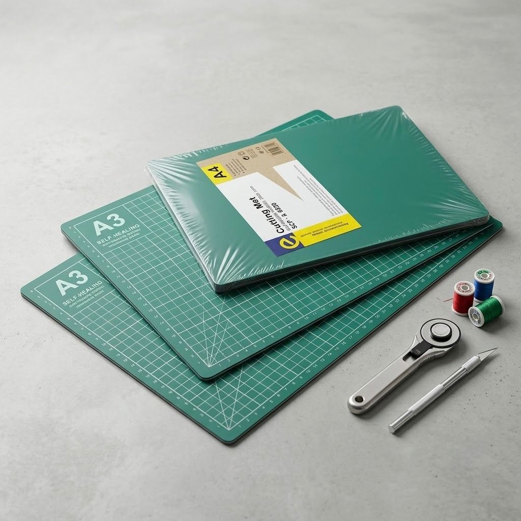 BA-002_1.jpg Tabla de Corte PVC A3 Verde – Base Antideslizante, Doble Cara y 2 mm de Grosor