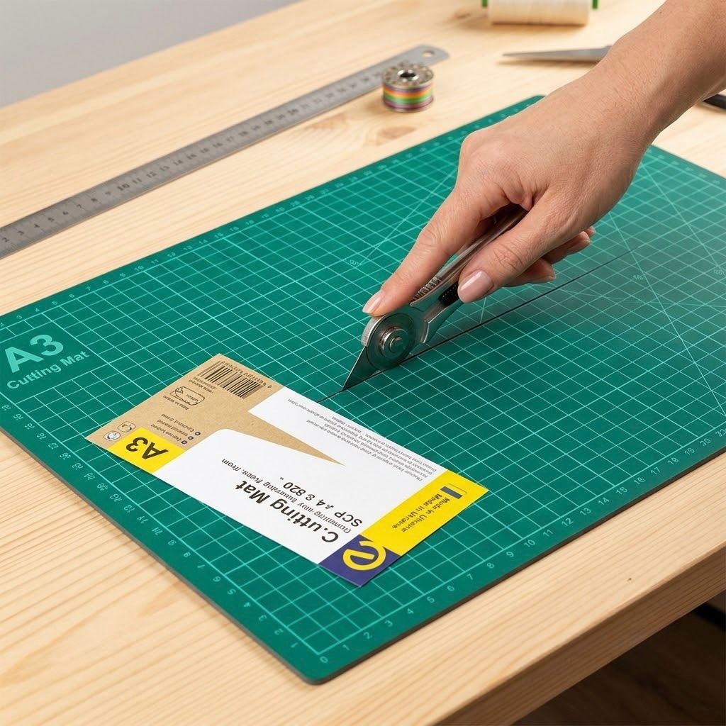 BA-002_2.jpg Tabla de Corte PVC A3 Verde – Base Antideslizante, Doble Cara y 2 mm de Grosor