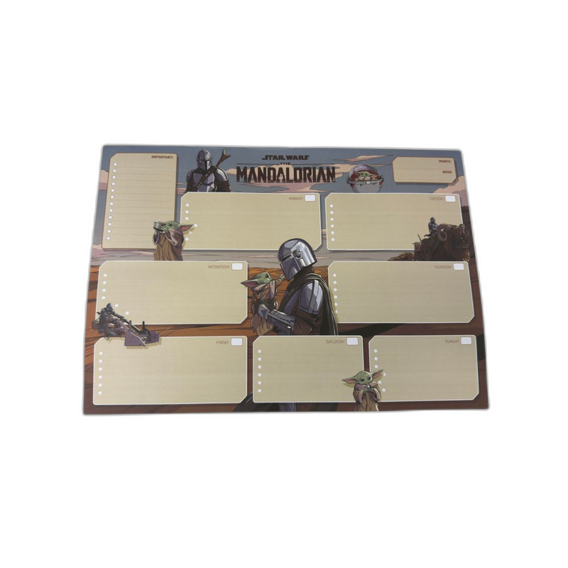 BLOC-PLAN-SEM-ESCR-STAR-WARS_1 Bloc Planificador Semanal A3 de Star Wars para Escritorio – Organizador de Mesa