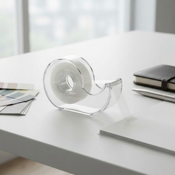 C11-001_3.jpg Transparent Adhesive Tape with Dispenser and Tape Roll – Desktop Tape Holder for Office, School & Home