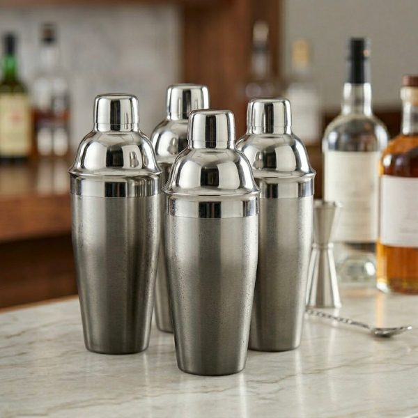 Coctelera de Acero Inoxidable | Ideal para Preparar Cócteles y Bebidas