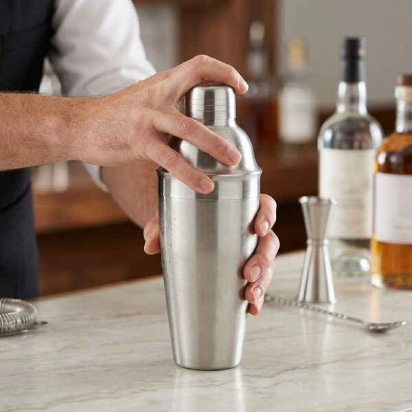 Coctelera de Acero Inoxidable | Ideal para Preparar Cócteles y Bebidas