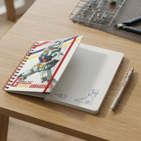 CAGHC-001-3.JPG A5 Writing Notebook with Hardcover, Spiral Binding and Squared Pages