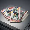 A5 Writing Notebook with Hardcover, Spiral Binding and Squared Pages