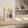 CAHF-001_2.jpg A5 Spiral Notebook with Lined Pages – Flower Floral Hardcover Notebook
