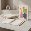CAHF-001_3.jpg A5 Spiral Notebook with Lined Pages – Flower Floral Hardcover Notebook