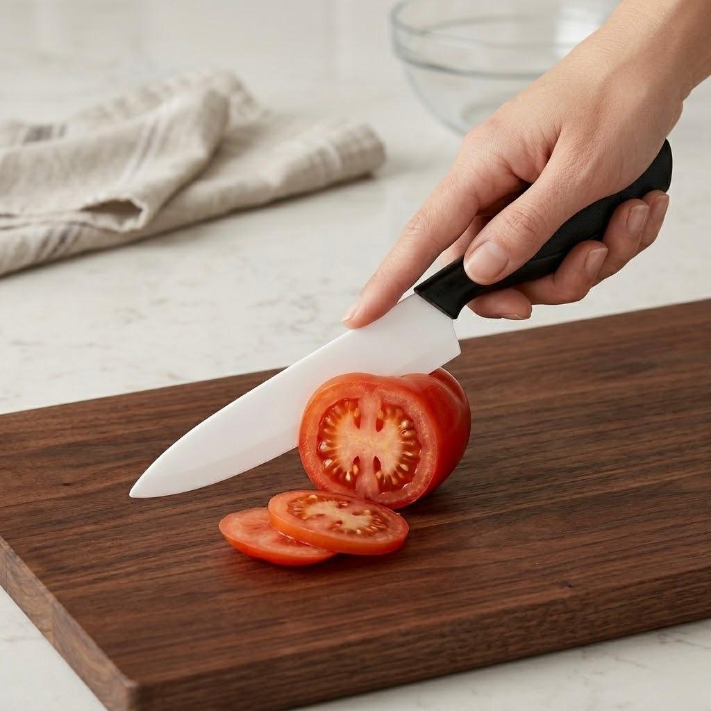 Cuchillo Grande con Mango Negro en Caja | Resistente y Preciso