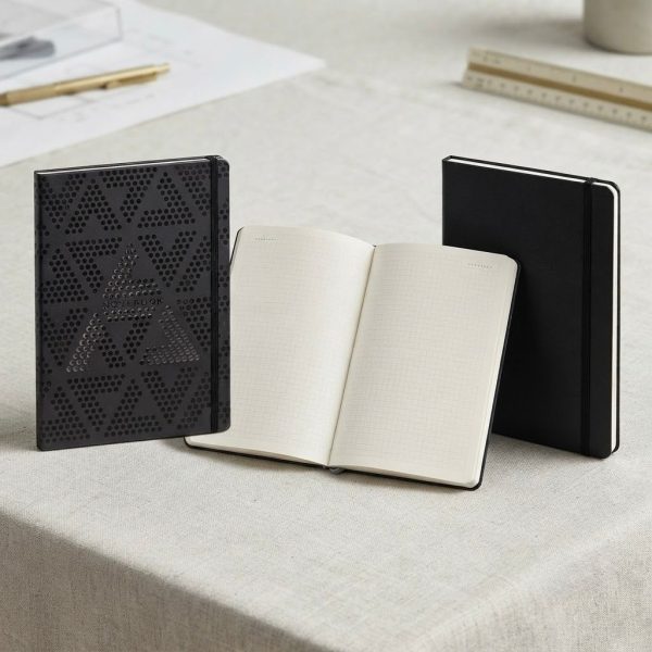 CCNA-001_2.JPG A5 Black Hardcover Notebook with 80 Squared Pages and Puzzle Activities