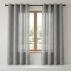 Cortina de Tela Brillante con Franjas Blancas y Grises | Elegancia y Estilo Moderno