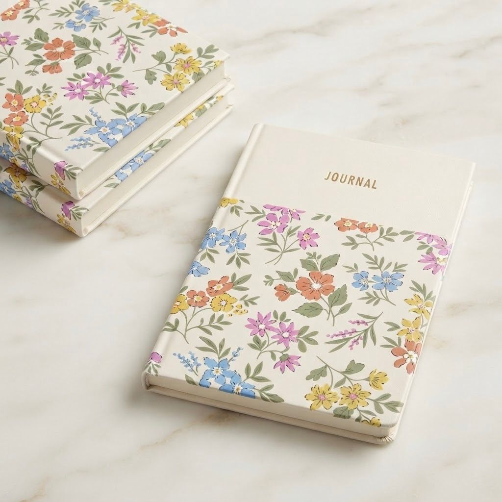 CJDAFP-001_1.jpg A6 Hardcover Journal Notebook – Compact Daily Journaling Notebook