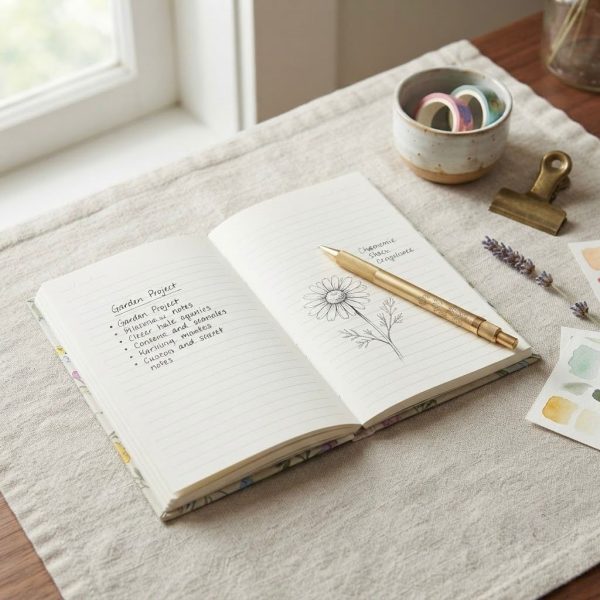 CJDAFP-001_3.jpg Libreta A6 para Journaling Diario con Tapa Dura – Cuaderno Compacto para Notas y Planificación