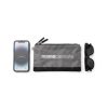 Cartera Deportiva Gris con Cremallera y Correa de Mano