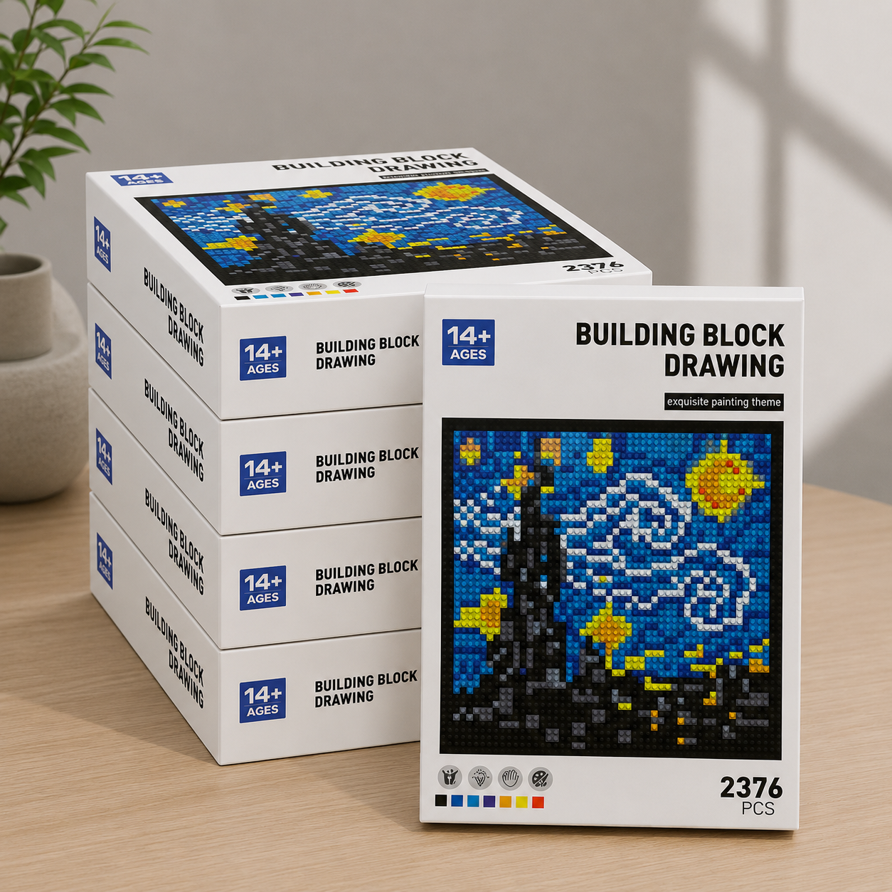 Construcción de La Noche Estrellada de Van Gogh – Kit de 2.376 Piezas para Adultos y Coleccionistas