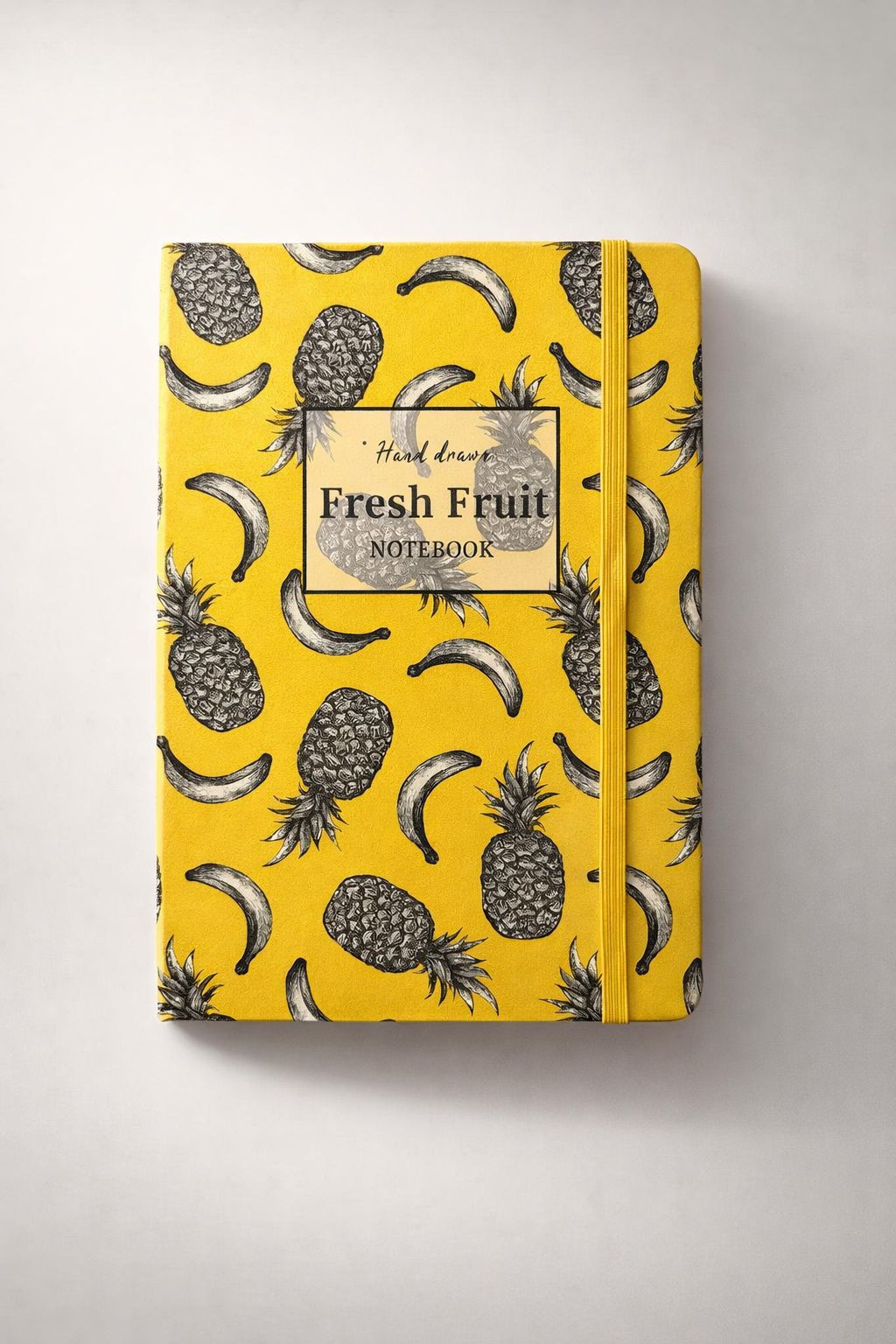 A5 Hardcover Notebook with Lined Pages – Assorted Fruit Designs