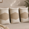 Cojín o Almohada con Funda Rústica Beige y Khaki | Estilo Natural y Acogedor