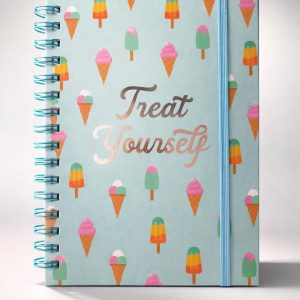 Cuaderno A5 Anillado con Hojas a Rayas – Libreta de Tapa Rígida para Apuntes y Oficina