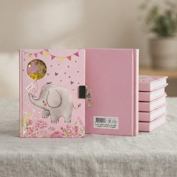Diario Infantil con Candado de Elefante – Cuaderno Secreto para Niños y Niñas
