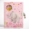 Children's Elephant Diary with Lock – Secret Journal for Kids