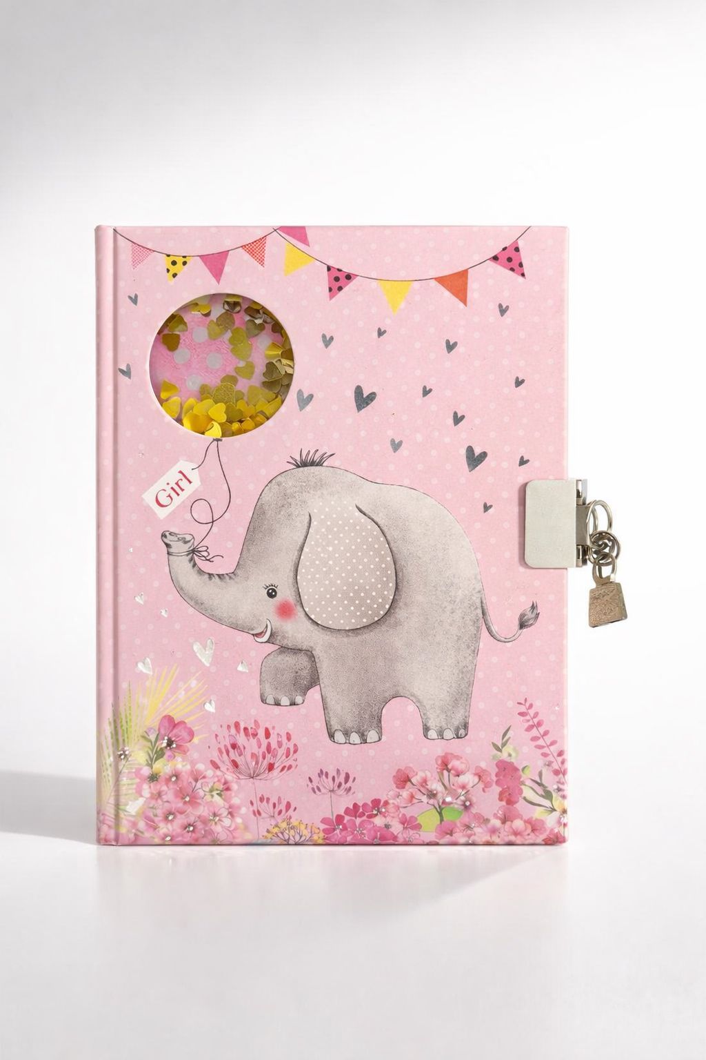 DICE-001_3.JPG Children's Elephant Diary with Lock – Secret Journal for Kids
