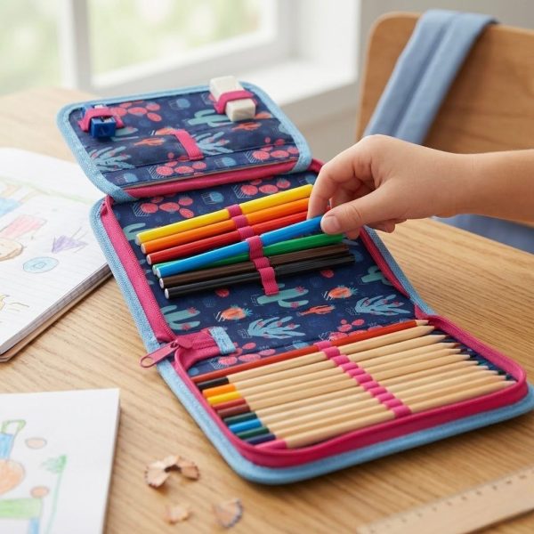 Estuche rígido estilo libro