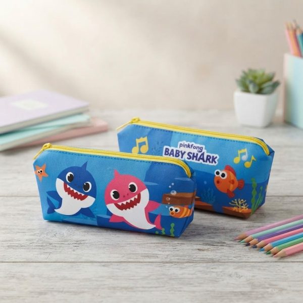 Estuche Escolar Baby Shark – Portatodo Infantil con Cremallera para Colegio