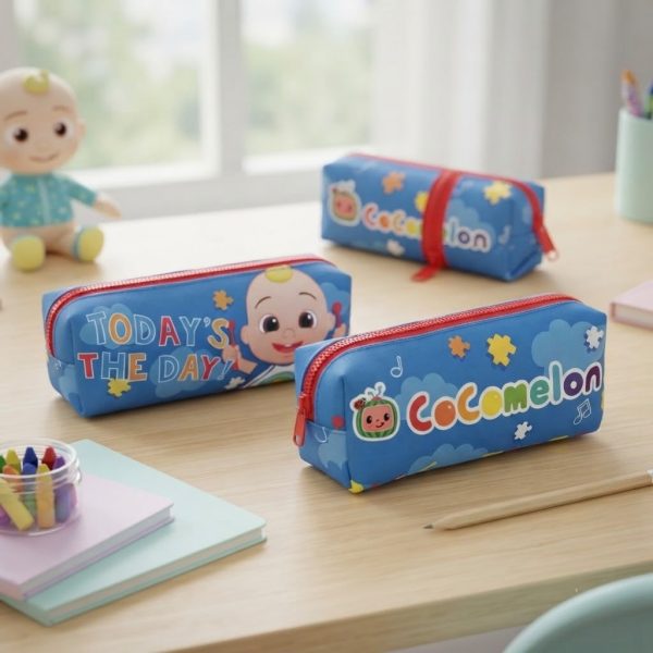 Estuche Escolar Cocomelon – Portatodo Infantil con Cremallera para Colegio