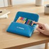 Blue STABILO Pencil Case with Interior Compartments – School Stationery Organizer