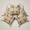 Funda de Cojín con Borlas y Estampados Decorativos | Flores y Diseños Geométricos