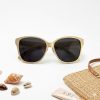 Gafas de Sol Cuadradas Blancas con Estrás Plateado