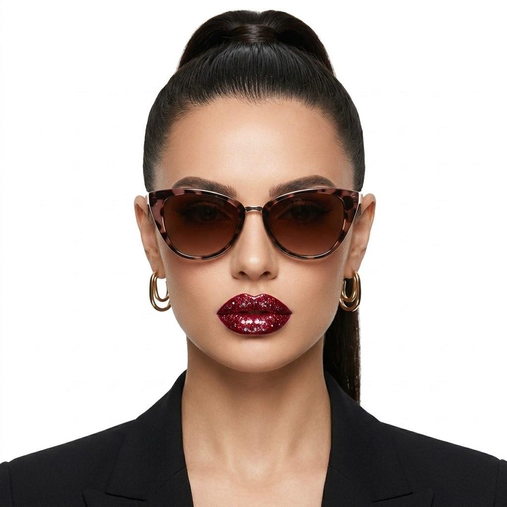 Fashion Brown Sunglasses with Brown Lenses