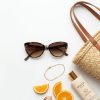 Gafas de Sol Marrones con Cristal Marrón de Moda