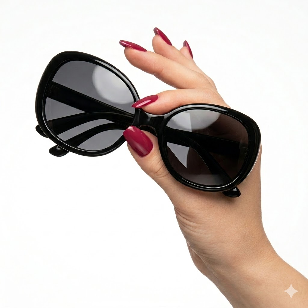 Gafas de Sol Ovaladas Negras con Cristal Negro | Estilo Elegante y Moderno