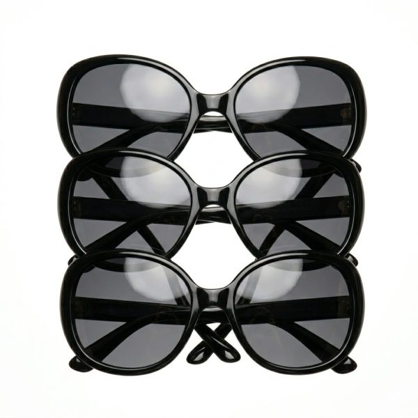 Gafas de Sol Ovaladas Negras con Cristal Negro | Estilo Elegante y Moderno