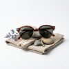 Women’s Round Animal Print Plastic Sunglasses