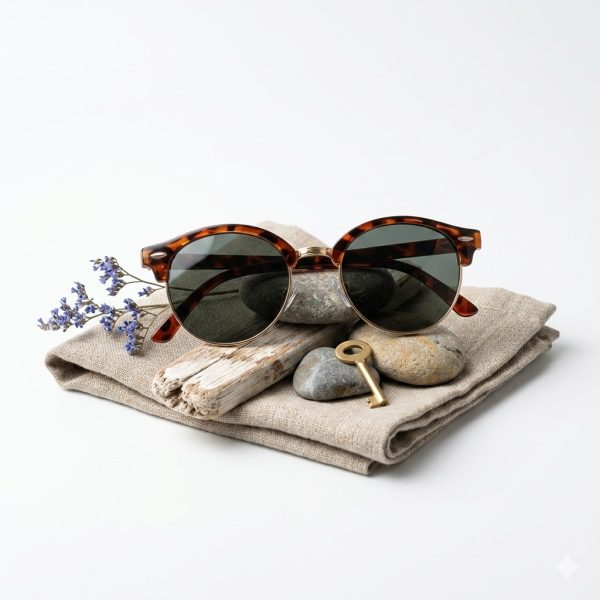 Gafas de Sol Redondas Animal Print de Plástico para Mujer