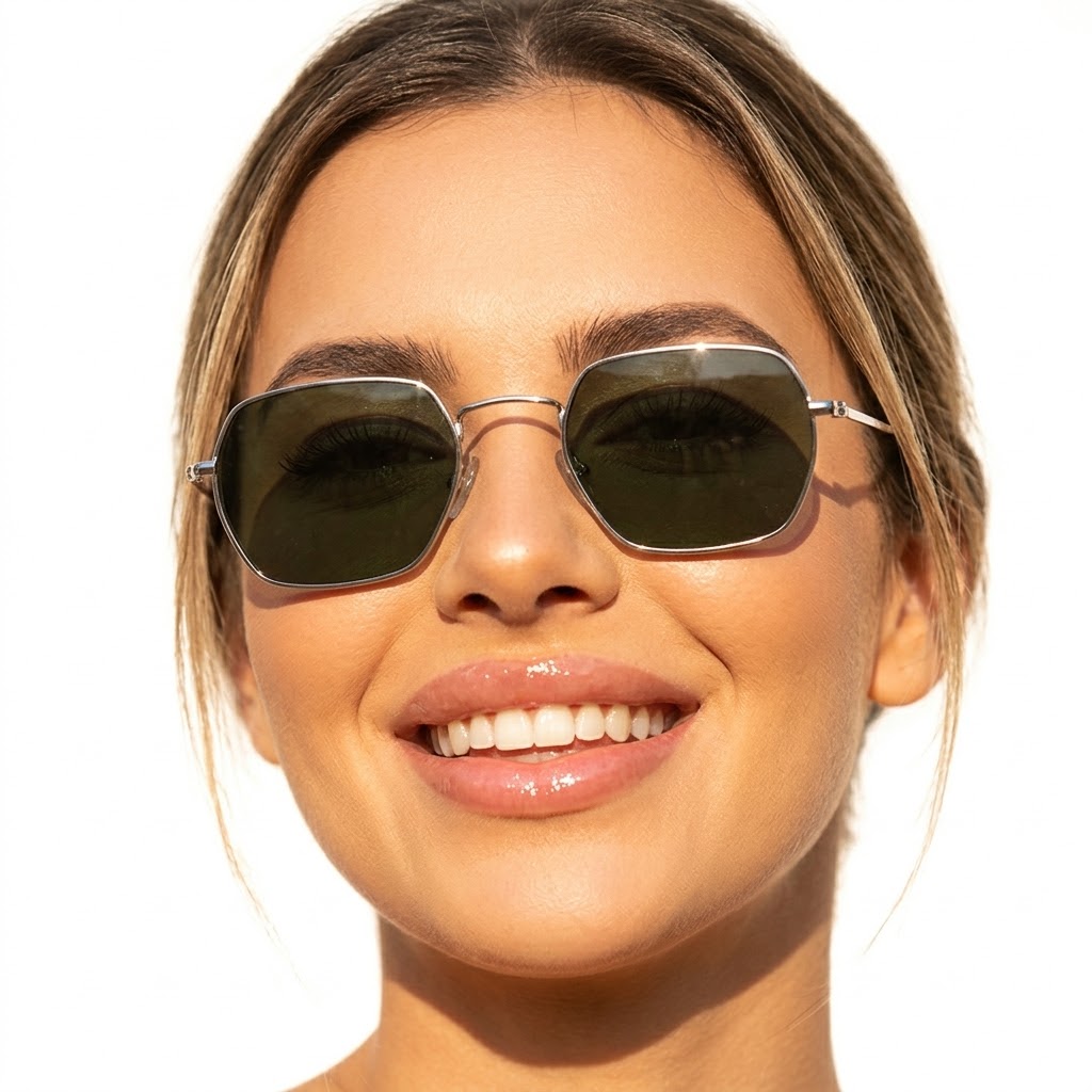 Gafas de Sol Cuadradas Metálicas Negras | Diseño Moderno y Sofisticado
