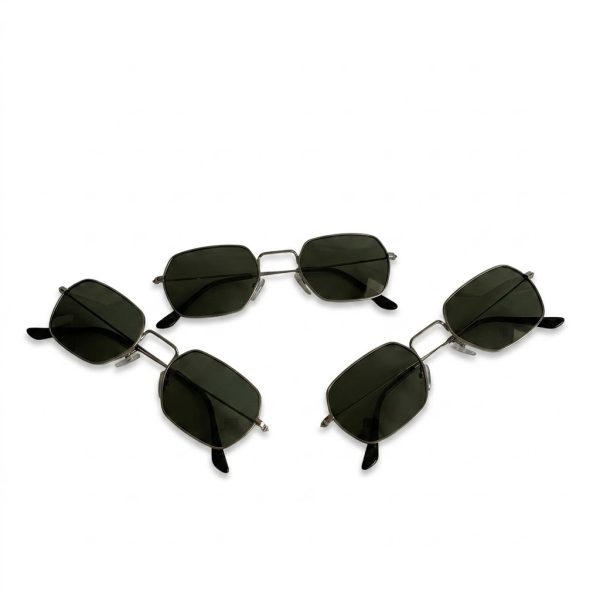 Gafas de Sol Cuadradas Metálicas Negras | Diseño Moderno y Sofisticado