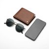 Gafas de Sol Redondas Negras Metálicas | Estilo Moderno y Elegante