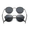 Gafas de Sol Redondas Negras Metálicas | Estilo Moderno y Elegante