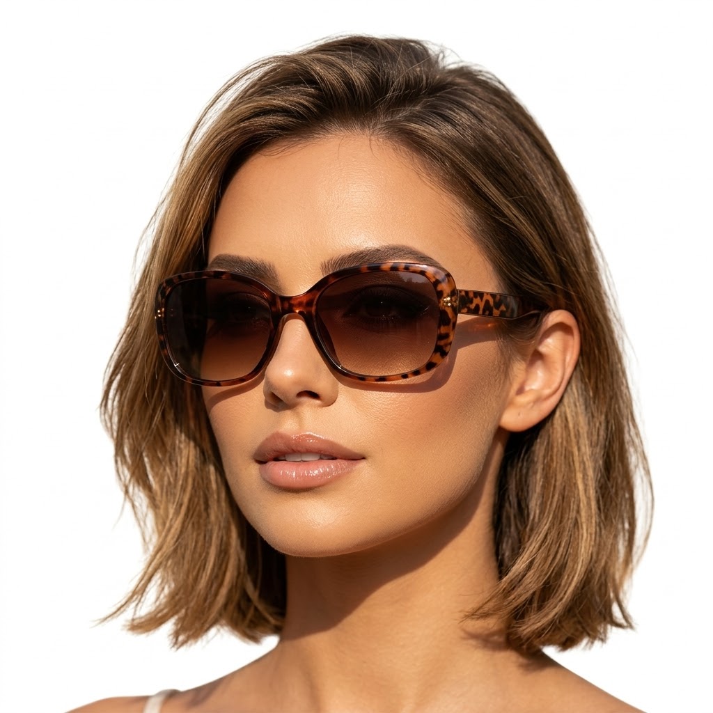 Gafas de Sol Ovaladas Animal Print Marrones | Estilo Retro y Moderno
