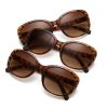 Gafas de Sol Ovaladas Animal Print Marrones | Estilo Retro y Moderno