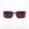 Gafas de Sol Rectangulares Rojas con Cristales Negros | Estilo Moderno y Atrevido