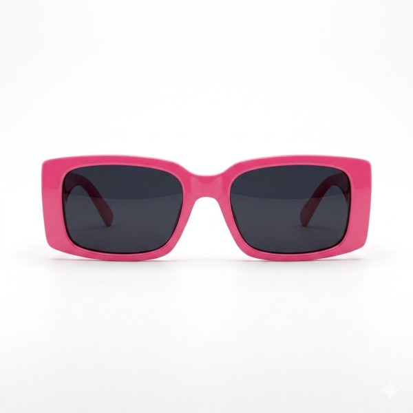 Gafas de Sol Rectangulares Rojas con Cristales Negros | Estilo Moderno y Atrevido