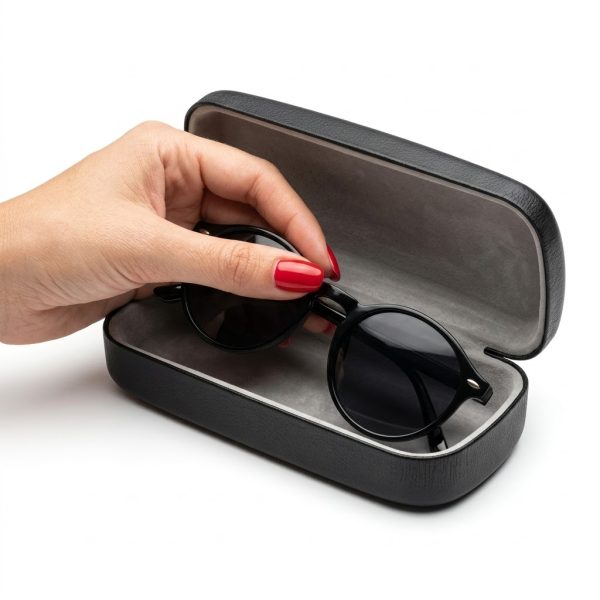 Gafas de Sol Redondas Negras de Plástico | Estilo Casual y Moderno