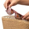 Gafas de Sol Rosadas Transparentes con Cristal Negro | Estilo Chic y Moderno
