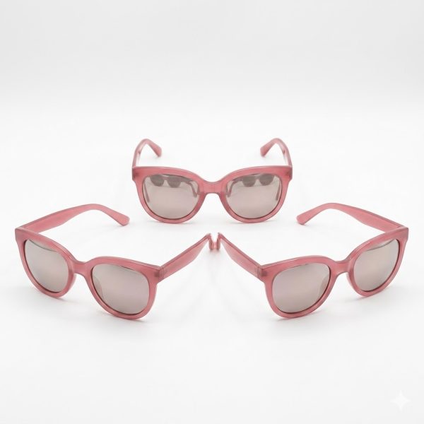 Gafas de Sol Rosadas Transparentes con Cristal Negro | Estilo Chic y Moderno