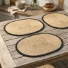 IOBN-001_3.jpg Oval Jute Placemats with Black Border